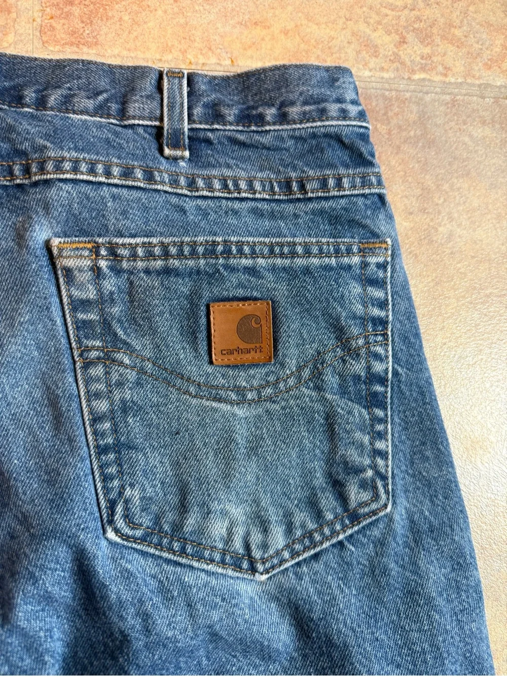 Carhartt Men's Relaxed Fit Blue Denim Jeans